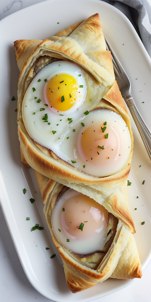 egg dish with a lemon turnover