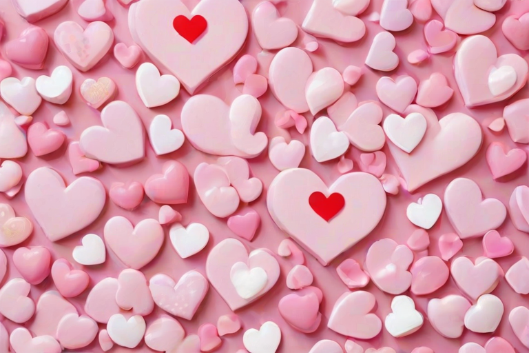 aesthetic hearts wallpaper