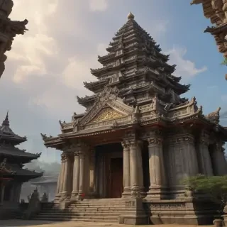 temple background