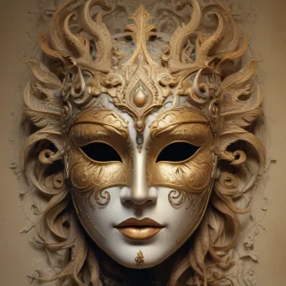 drawing of a mask