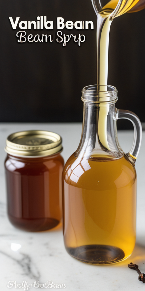 how to make vanilla bean syrup
