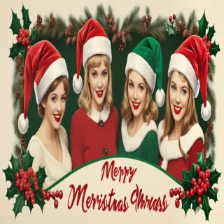 merry christmas vintage