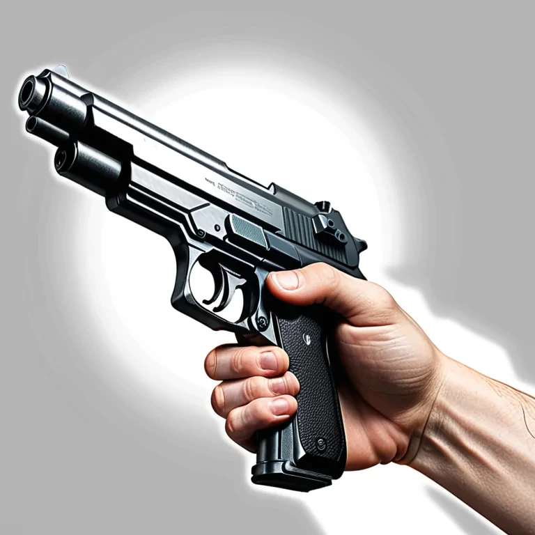 hand holding gun png