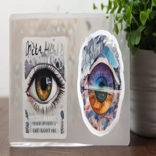 transparent aesthetic stickers