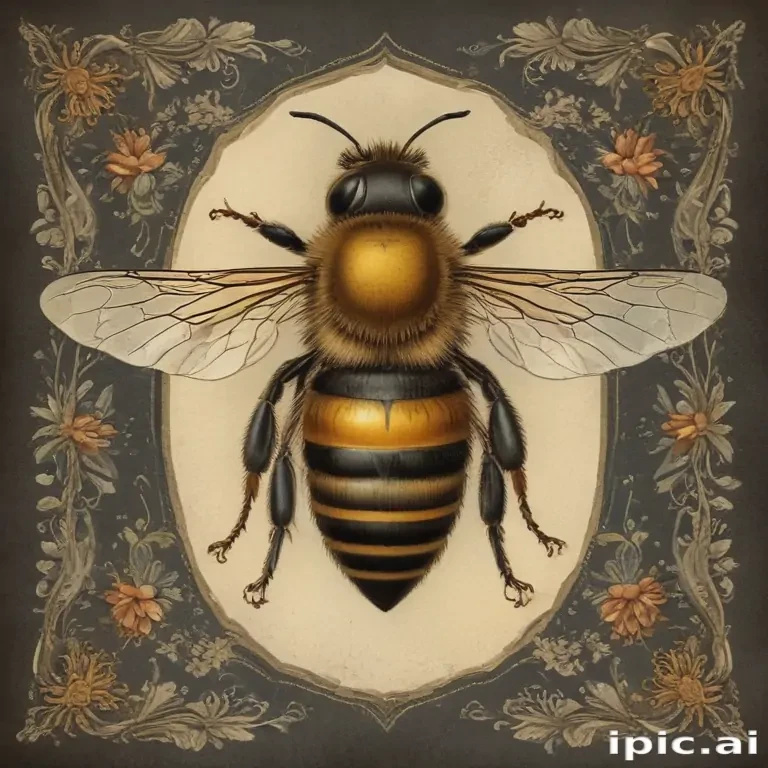 free vintage bee printables