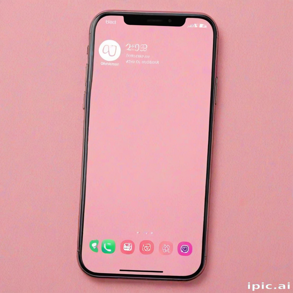 pink home screen