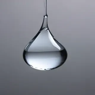 transparent water drop