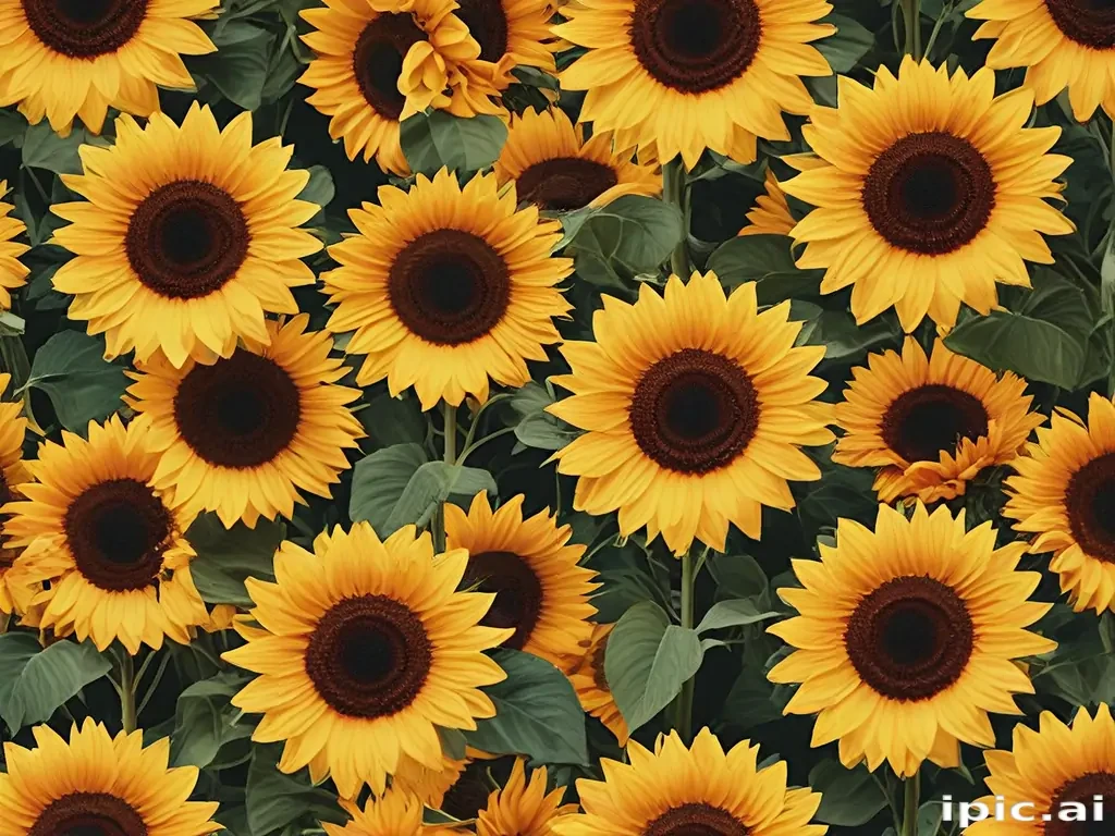 aesthetic sunflower background