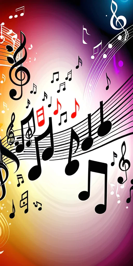 notes music background
