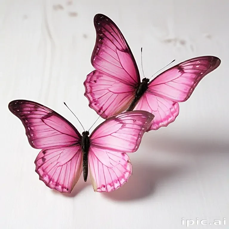 images of pink butterflies