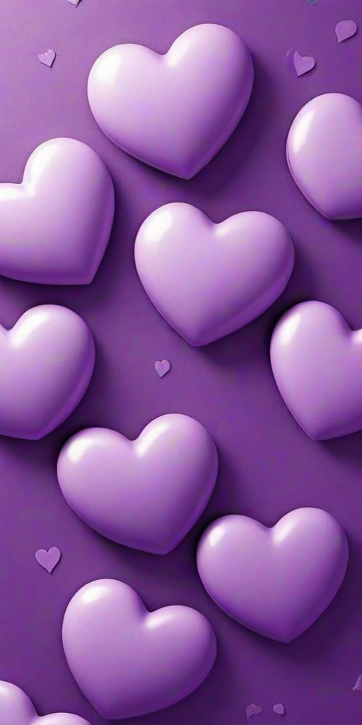 purple hearts wallpaper