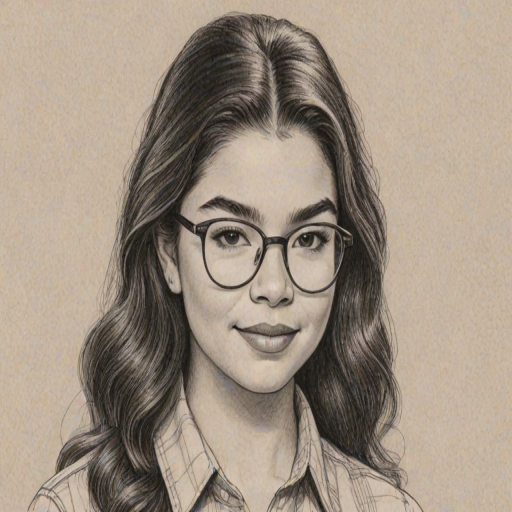Enchanting Auli'i Cravalho, pencil sketch, portrait of Delightful woman 1974s in glasses, hair style beatnik, outline, clear lines, fine lines, 8k