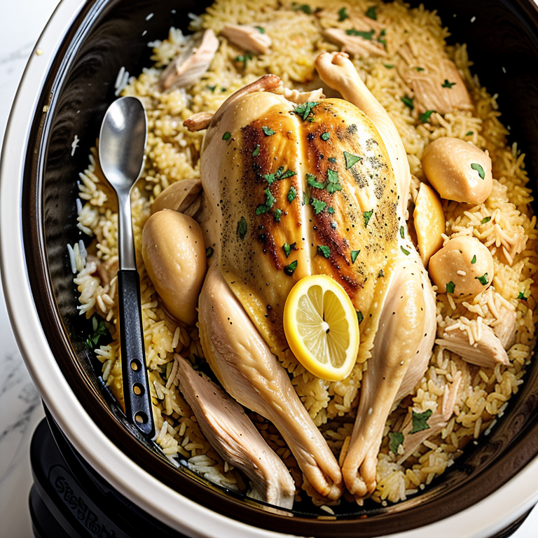 crockpot chicken and yellow rice