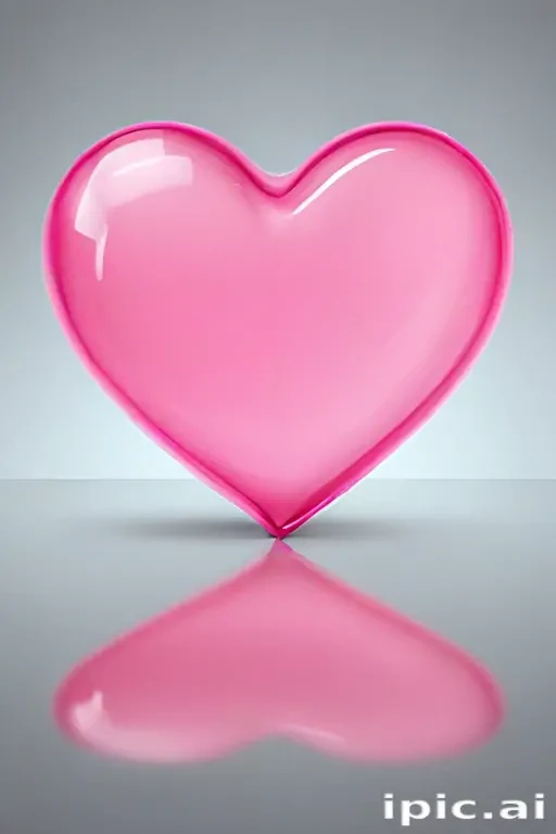 transparent pink heart