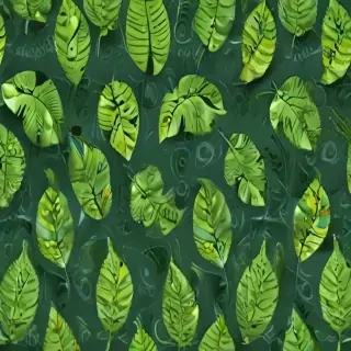 green leaf design