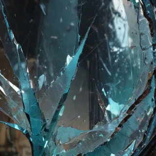 broken glass overlay