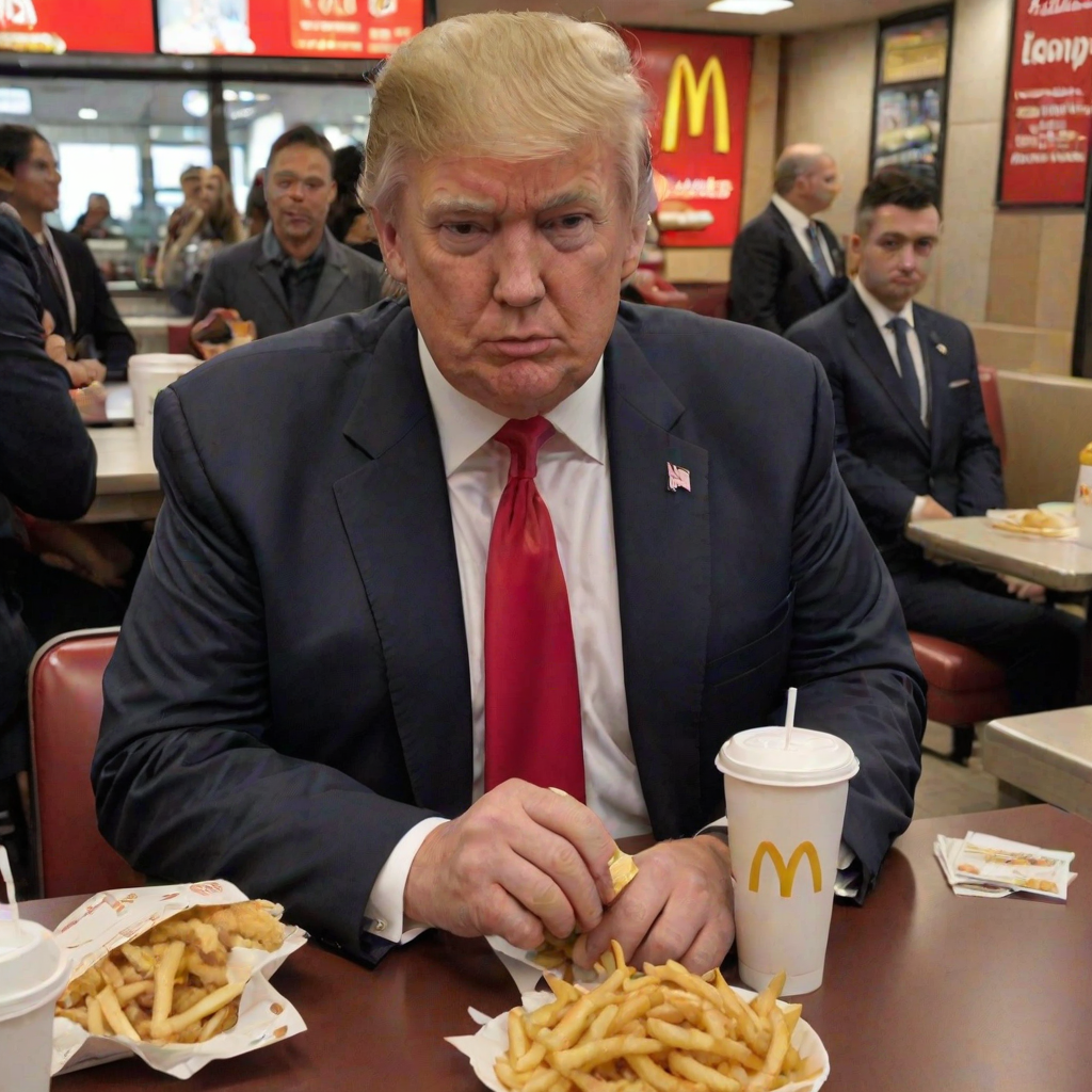 donald trump at mcdonalds