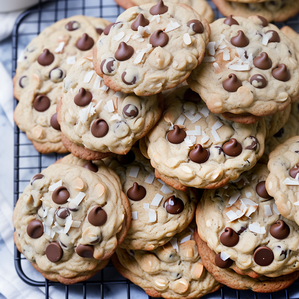 oat coconut chocolate chip cookies