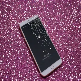 sparkly iphone background