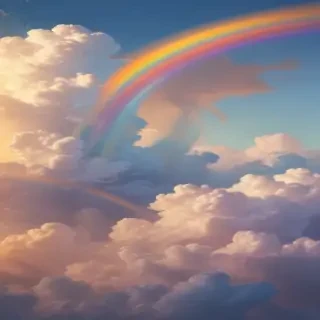 cute rainbow background