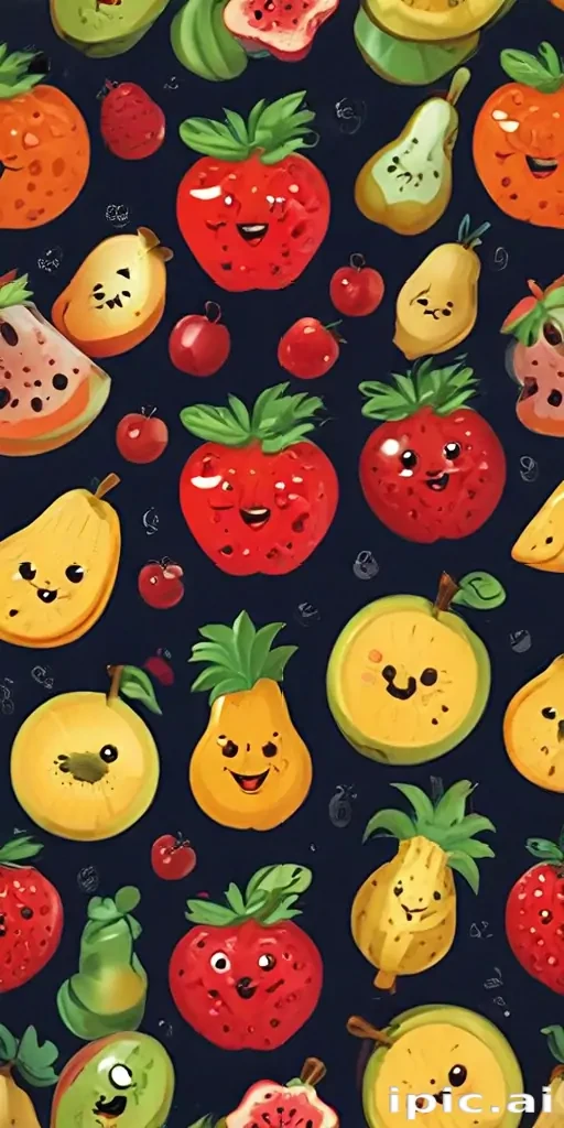 cartoon fruit