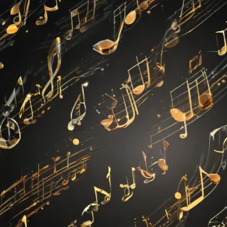 music notes transparent