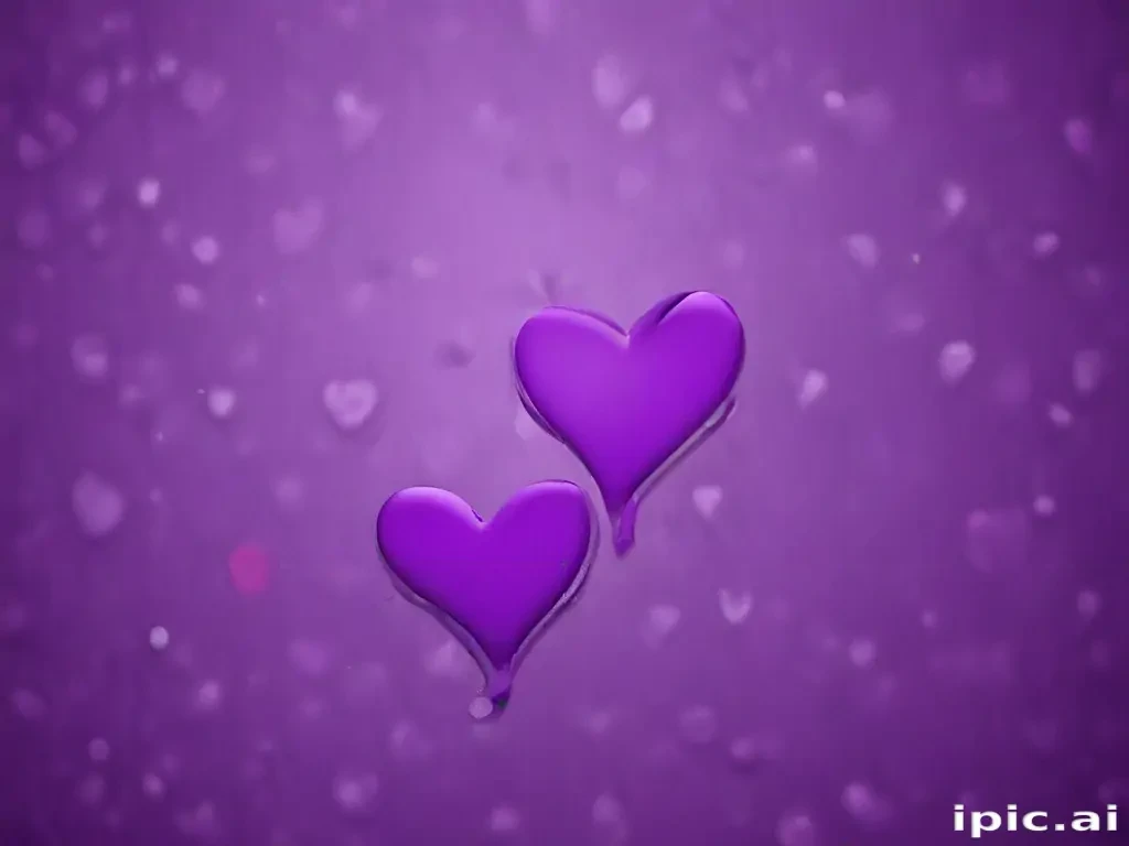 purple hearts wallpaper
