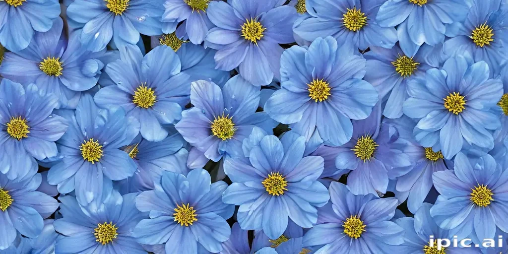 blue flowers background