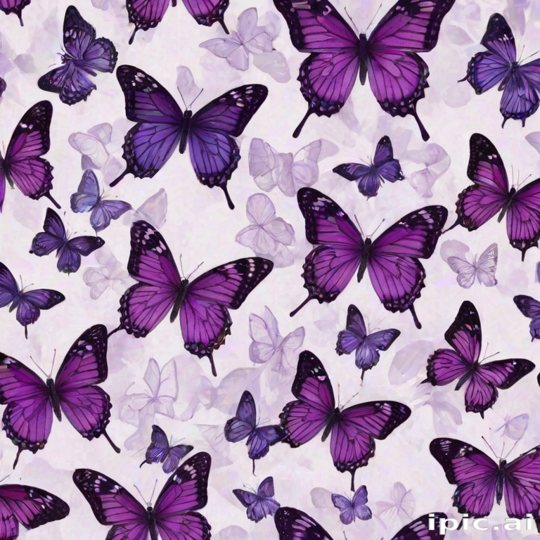 purple butterflies