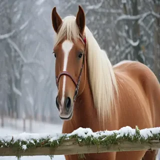 pictures of christmas horses