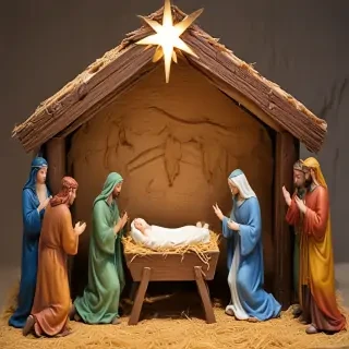 images of the manger scene