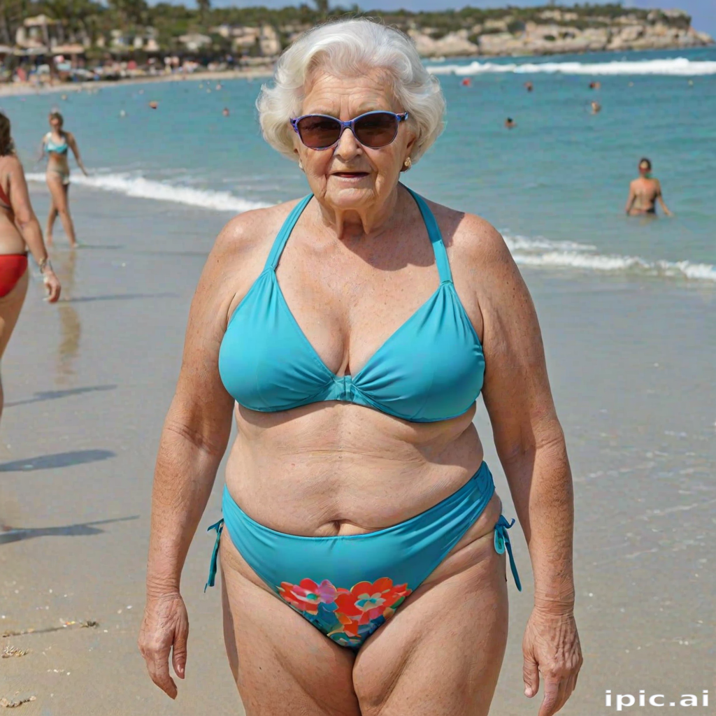fat granny in bikini