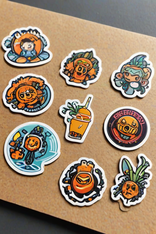 stickers with transparent background