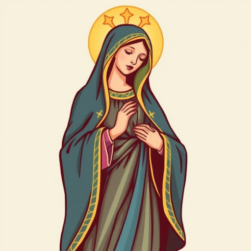 virgin mary clip art