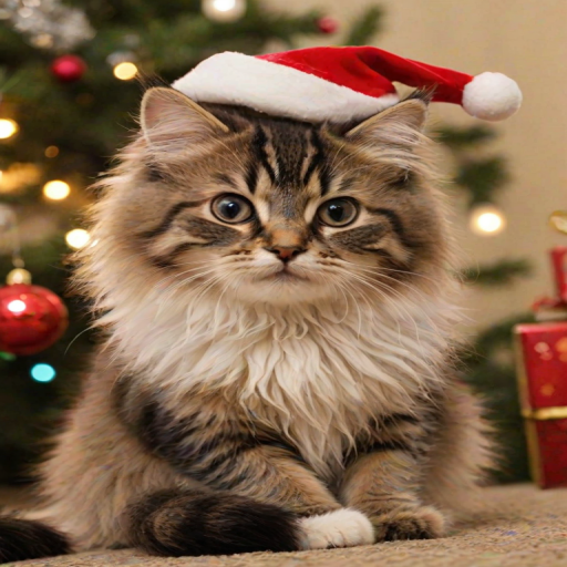 pictures of cats for christmas