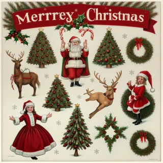 xmas vintage images