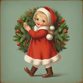 vintage merry christmas image