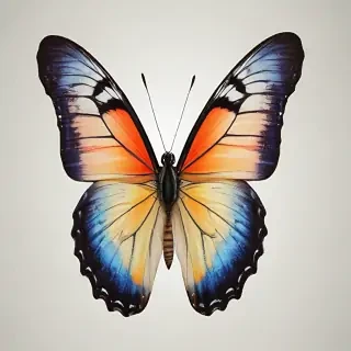 butterfly no background