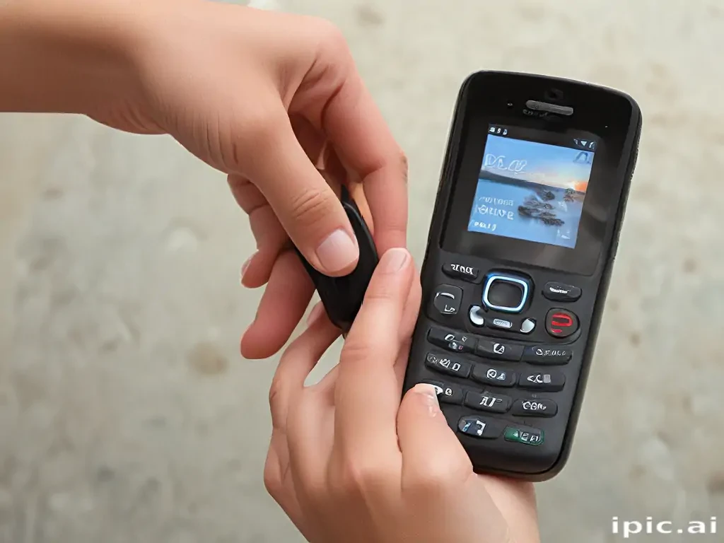 phone with hand