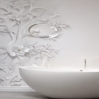 white wall paper