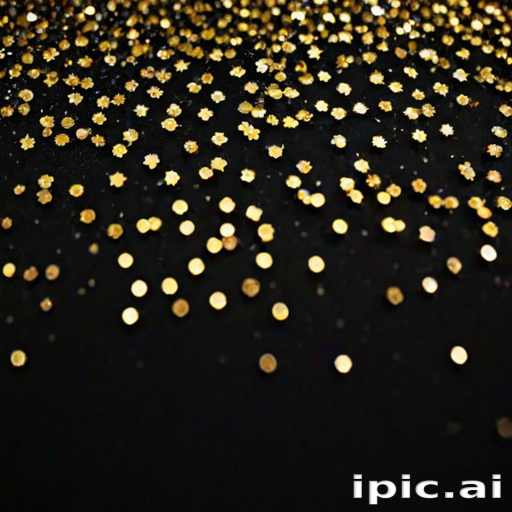 glitter on black background