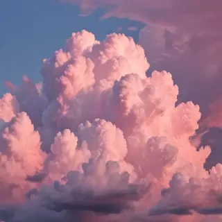 aesthetic pink clouds