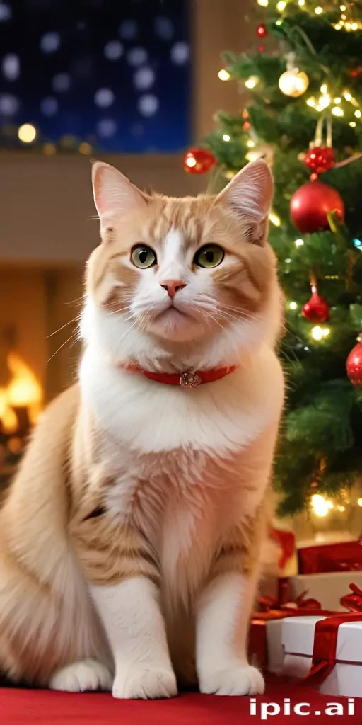 cat christmas wallpaper