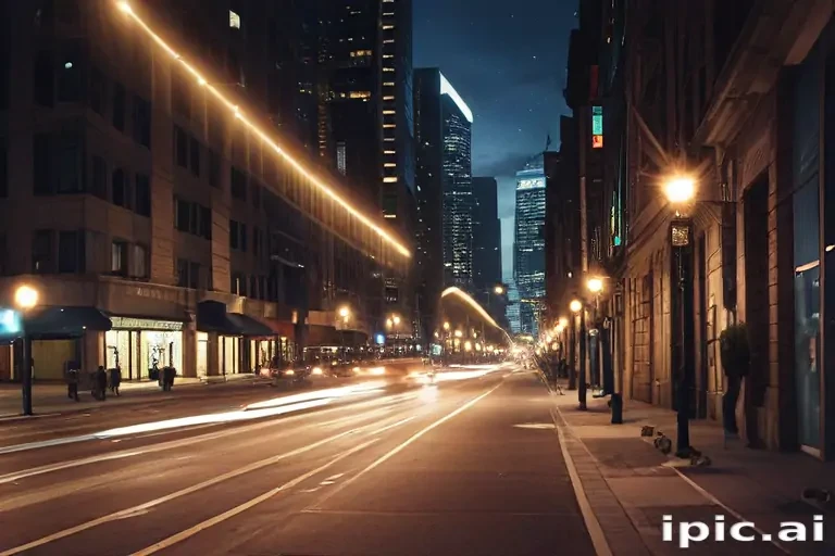 city lights background