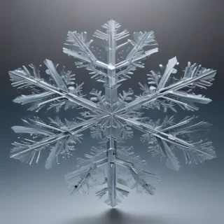 transparent snowflakes