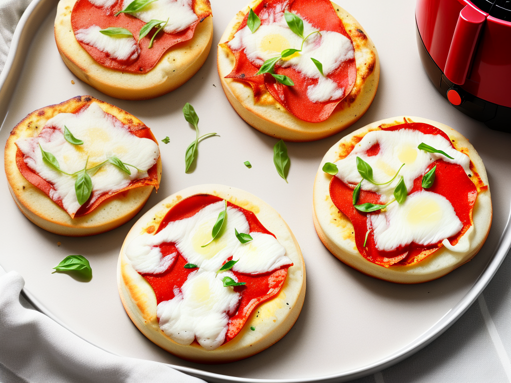 air fryer english muffin pizza