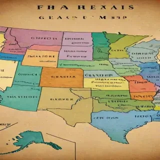united states map with state names