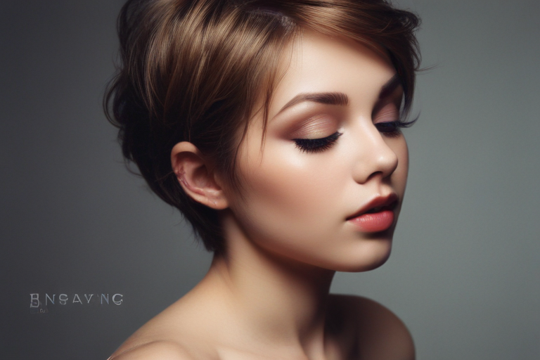 Elegant Portrait of a Young Woman Showcasing Natural Beauty and Grace