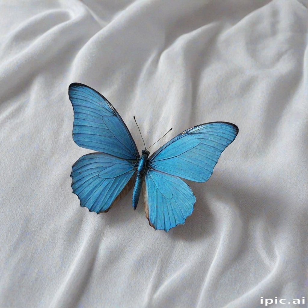 aesthetic blue butterfly