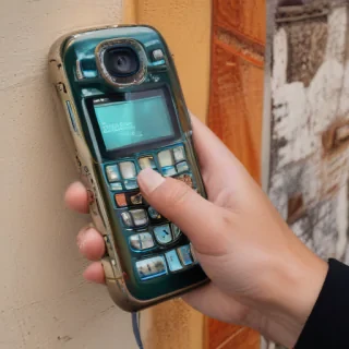 phone with hand